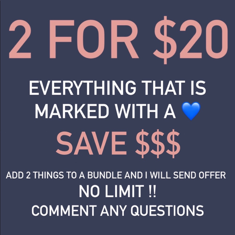 2 FOR $20 !!